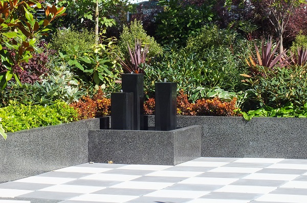 Charcoal and Natural Concrete Pavers